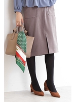 フロントスリットスカート/ベージュ(040)