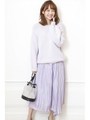 ブライトプリーツスカート/ラベンダー