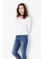 プレーンVネックK TOP/WHITE