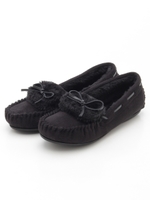 ボアモカシンシューズ/クロ