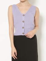 マーブルボタンニットタンク/LVD