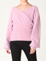 ミニシャギーカシュクールニットプルオーバー/PNK