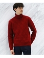 ライトウールタートルネック [ メンズ トップス ニット タートル ウールマーク インナー ギフト ]/ボルドー(064)
