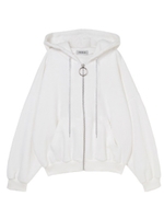 リングZIPスウェットパーカー/イエロー