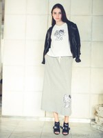 レオパードハローキティマキシスカート/GY