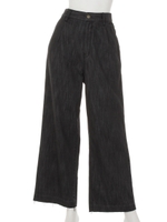 ワイドデニム/BK