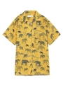 象柄シャツ/YEL