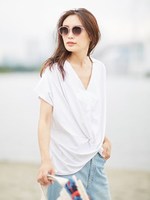 前後2wayカットトップス/ホワイト