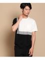 前身ニットデザインTシャツ/オフホワイト(503)
