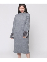 袖ファーロングOP/グレー(006)