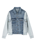 配色切替BIGデニムジャケット/デニム