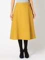脇ベルトミモレスカート/マスタード