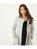 スタンドカラーWool Mix CT/T.GRY