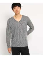 SB SS長袖V/ブラック(119)