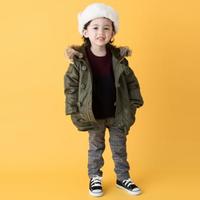 【20%OFF】フェイクファーフードつきミリタリーコート