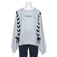 【25%OFF】レースアップケーブルニット