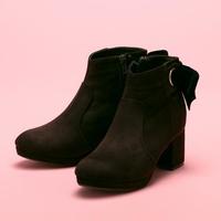【28%OFF】バックリボンブーティー