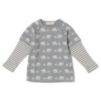 【30%OFF】オーガニックコットン レイヤード風Tシャツ