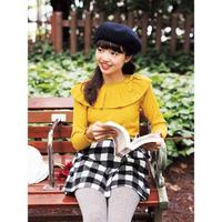 【30%OFF】オフショルビッグフリルニット