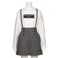 【30%OFF】サスペンダーつきショートパンツ