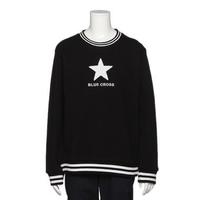 【30%OFF】ラインリブサガラ星刺しゅう裏毛トレーナー