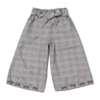 【30%OFF】リボンつきグレンチェック柄スカーチョ