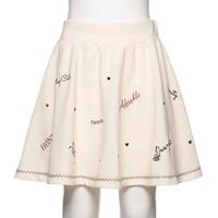 【30%OFF】ロゴ刺しゅうフレアスカパン