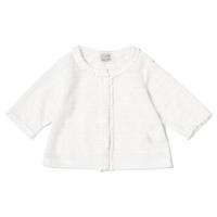 【32%OFF】袖フリル透かし編みカーディガン