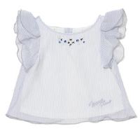 【50%OFF】ストライプビジューブラウス