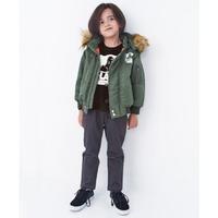 【50%OFF】ロゴ入りフードつき中わたジャケット