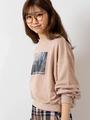 WEGO/フォトプリントショートスウェット