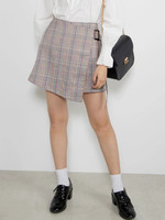 WEGO/ラップベルトチェックスカパン