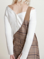 2WAY RIB PULLOVER/OFF WHITE