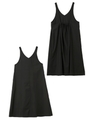 BACK RIBBON DRESS/ブラック
