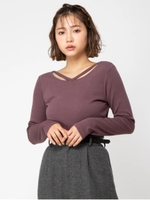 BACKダブルクロステレコロンT/モカ