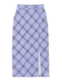 BIAS PLAID LONG SKIRT/ライトパープル
