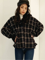 BIGシルエットチェックSH/NVY