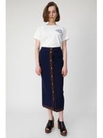 BUTTON UP KNIT スカート/柄NVY5