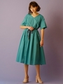 C/LAWN　DRESS /コットンローンワンピース/GREEN