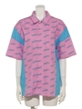 CANDYS LOGO SHIRT/PINK×LIGHT BLUE