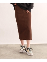 CIMARRON JEANS サイドスリットナロースカート/ブラウン(042)