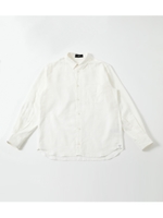 COTTON LINEN BIG SHIRT/O/WHT1