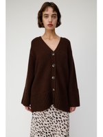 DROP SHOULDER KNIT CARDIGAN/D/BRN3