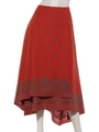 EMBROIDERY SKIRT (PLAIN)/RED