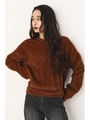 FLUFFY MIX KNIT TOPS/ORG