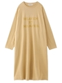 FOOTBALL TEE DRESS/ベージュ