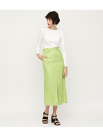 FRONT SLIT LINEN M/SK/LIME