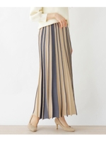 FURRY RATE 配色アンブレラニットスカート/ライトブルー(391)