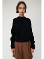 GATHER SLEEVE SWEATER/BLK