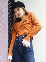 LAYER CUFF SHORT TOPS/ORG